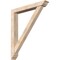 Ekena Millwork Traditional Traditional Smooth Bracket w/ Offset Brace, Douglas Fir, 5 1/2"W x 38"D x 44"H BKT0604X38X44TRA01SDF - alternate 1